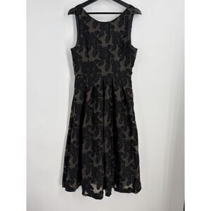 ASTR Floral Burnout Midi Dress Women’s Large Romantic Gothic Evening 1219